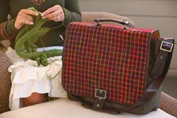 Tweed Messenger Bag