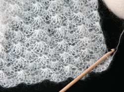 Crochet Lace Shawl in Celestial